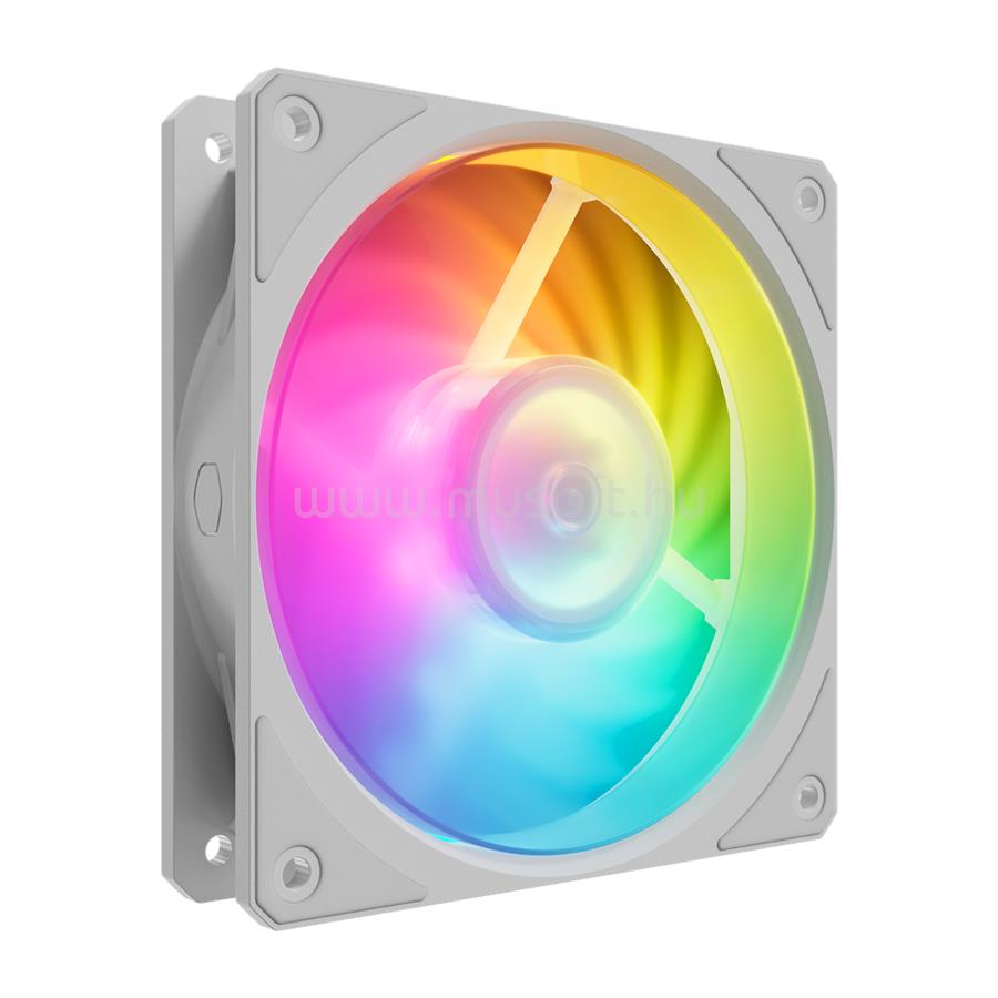 COOLER MASTER Mobius 120P ARGB 12cm ház hűtő ventilátor (fehér)