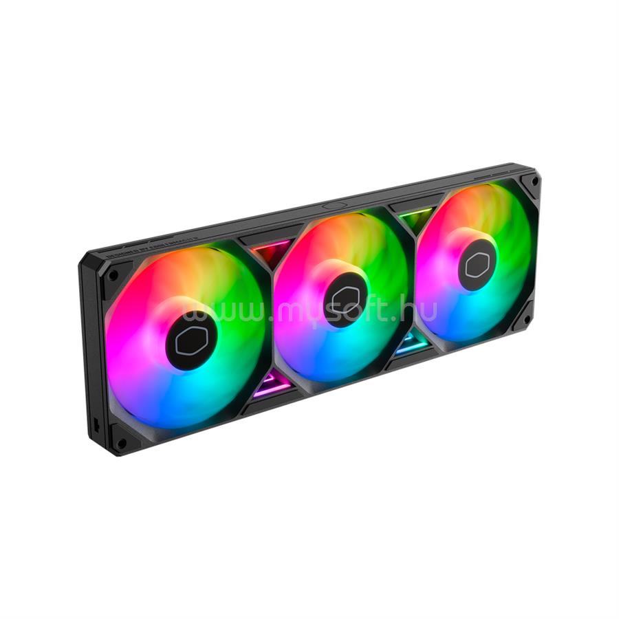 COOLER MASTER SickleFlow Edge 360 ARGB 3x12cm ház hűtő ventilátor