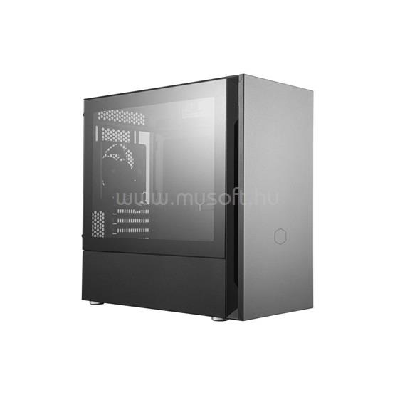 COOLER MASTER Silencio S400 Szürke (Táp nélküli) ablakos mATX ház