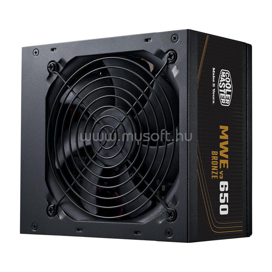 COOLER MASTER tápegység MWE Bronze 650 V3 ATX3.1 650W 80+ Bronze