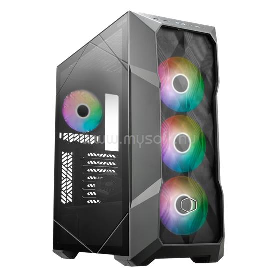 COOLER MASTER TD500 MAX fekete (táp nélküli) ablakos ATX ház