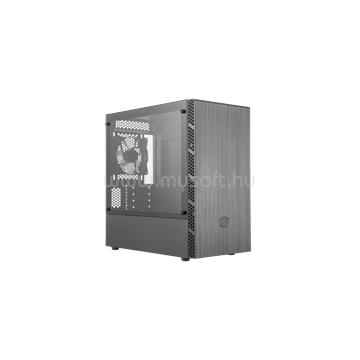 COOLER MASTER Midi MasterBox MB400L MCB-B400L-KGNN-S00 Fekete (Táp nélküli) ablakos mATX ház