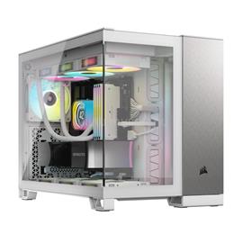 CORSAIR 2500X TG Micro-ATX ház, fehér/szürke alumínium CC-9011289-WW small