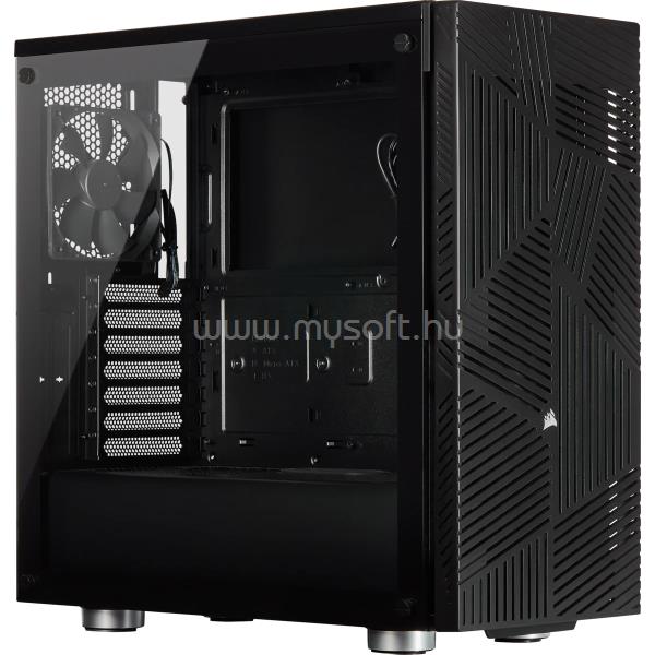 CORSAIR 275R Airflow Fekete (Táp nélküli) ablakos ATX/mATX ház
