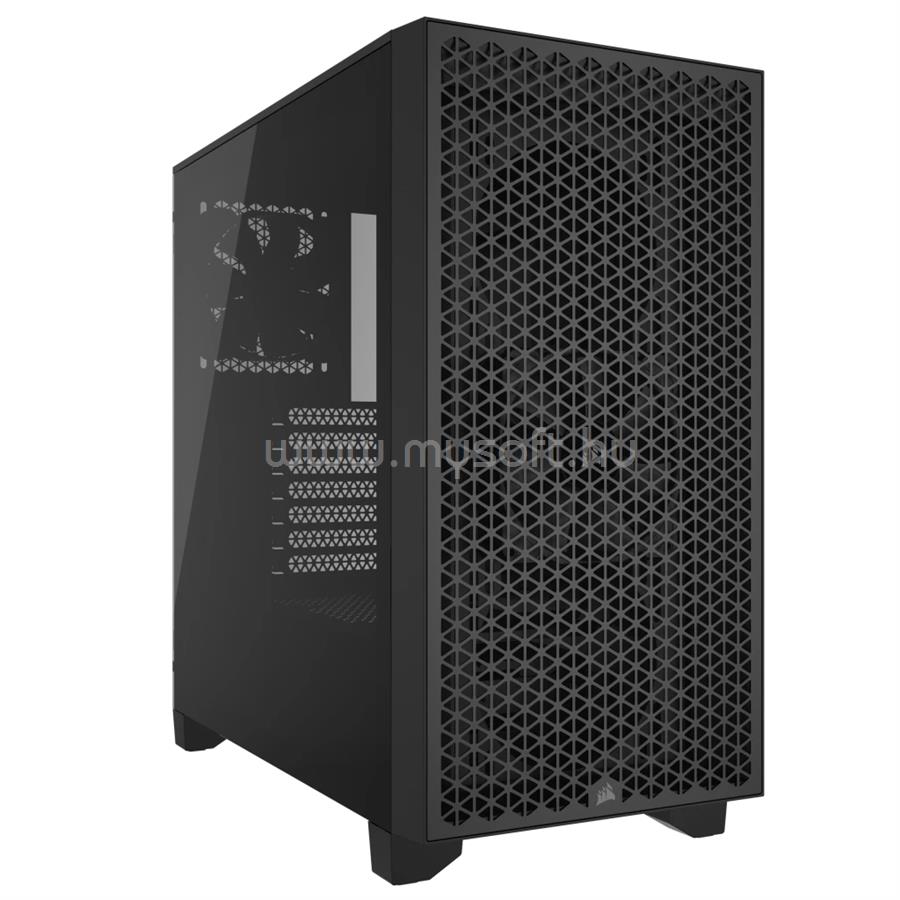 CORSAIR 3000D fekete (táp nélküli) ablakos ATX ház