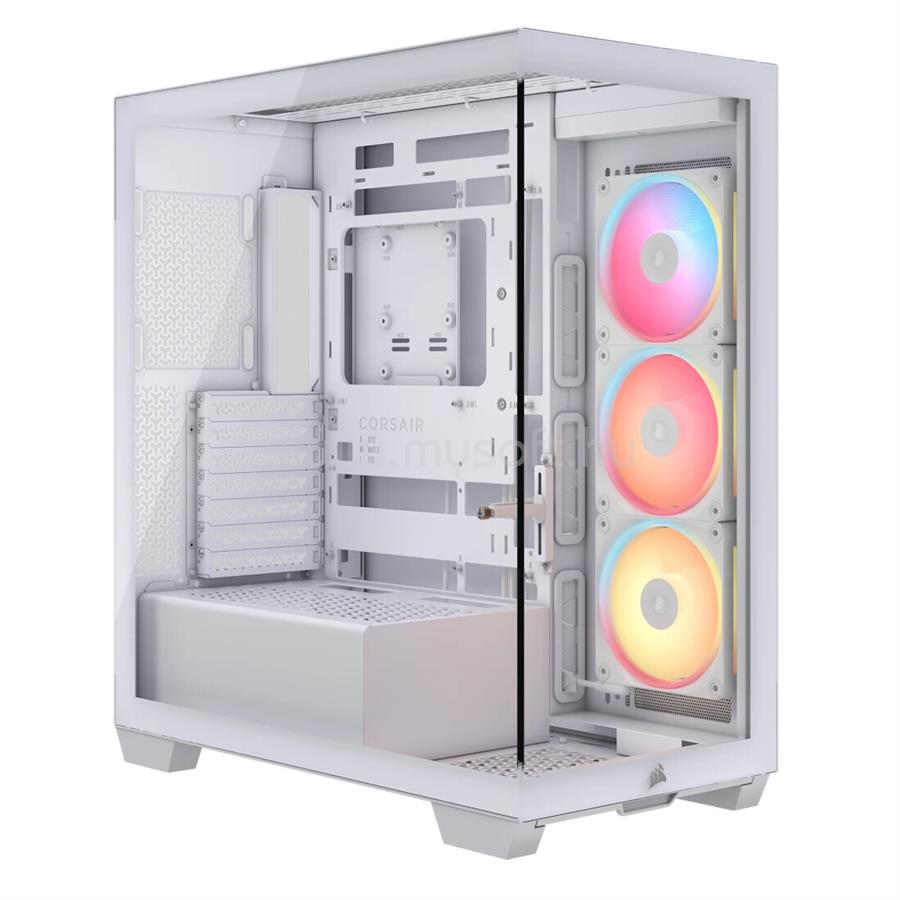 CORSAIR 3500X LXR LINK Tempered Glass Mid-Tower, White