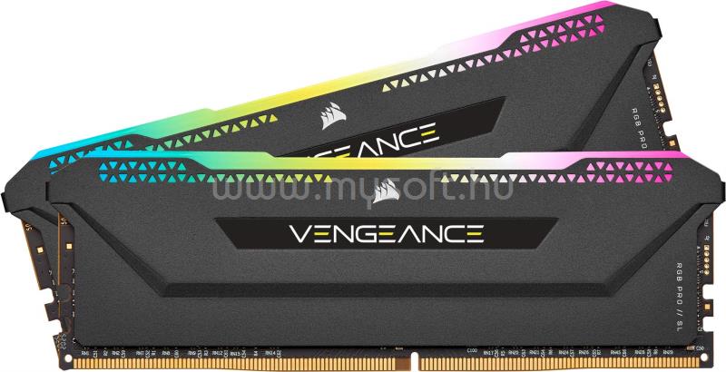 CORSAIR DIMM memória 2X8GB DDR4 3200MHz CL16 Vengeance RGB Pro SL