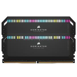 CORSAIR DIMM memória 2X16GB DDR5 5200MHz CL40 DOMINATOR PLATINUM RGB Fekete CMT32GX5M2B5200C40 small