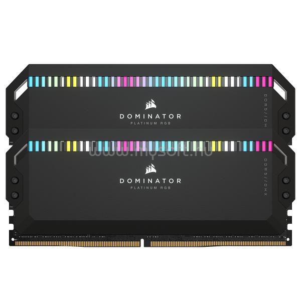 CORSAIR DIMM memória 2X16GB DDR5 5200MHz CL40 DOMINATOR PLATINUM RGB Fekete