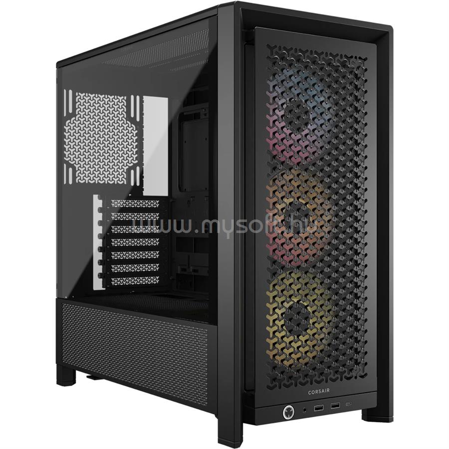 CORSAIR FRAME 4000D RS ARGB fekete (táp nélküli) ablakos E-ATX ház