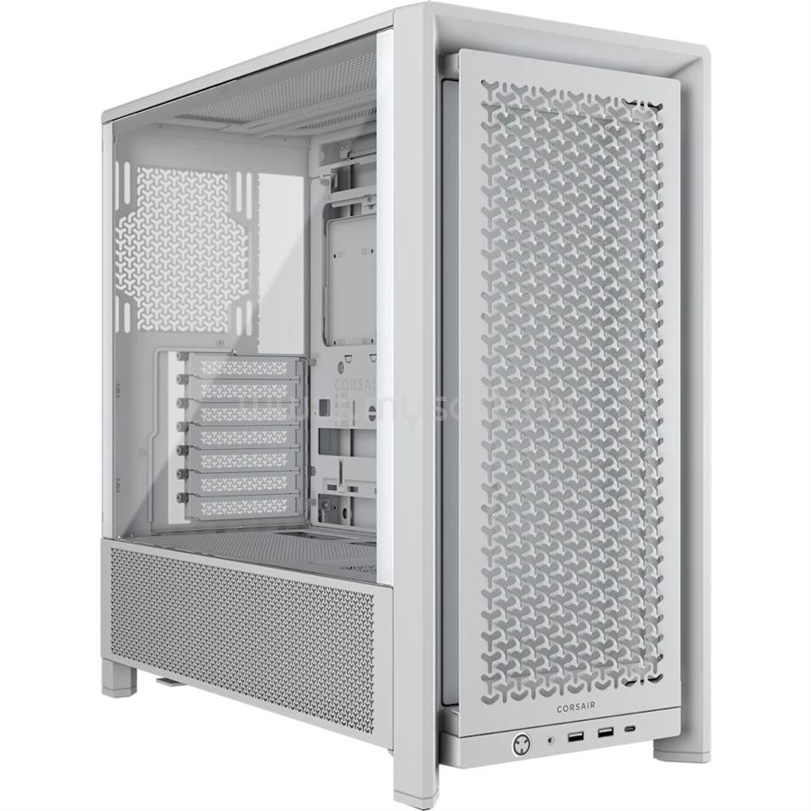CORSAIR FRAME 4000D számítógépház Mid-Tower, fehér