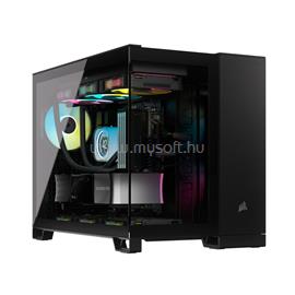 CORSAIR iCUE LINK 2500X RGB fekete (táp nélküli) ablakos mATX ház CC-9011267-WW small