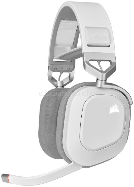 CORSAIR HS80 RGB vezeték nélküli 7.1 Gaming headset (fehér)