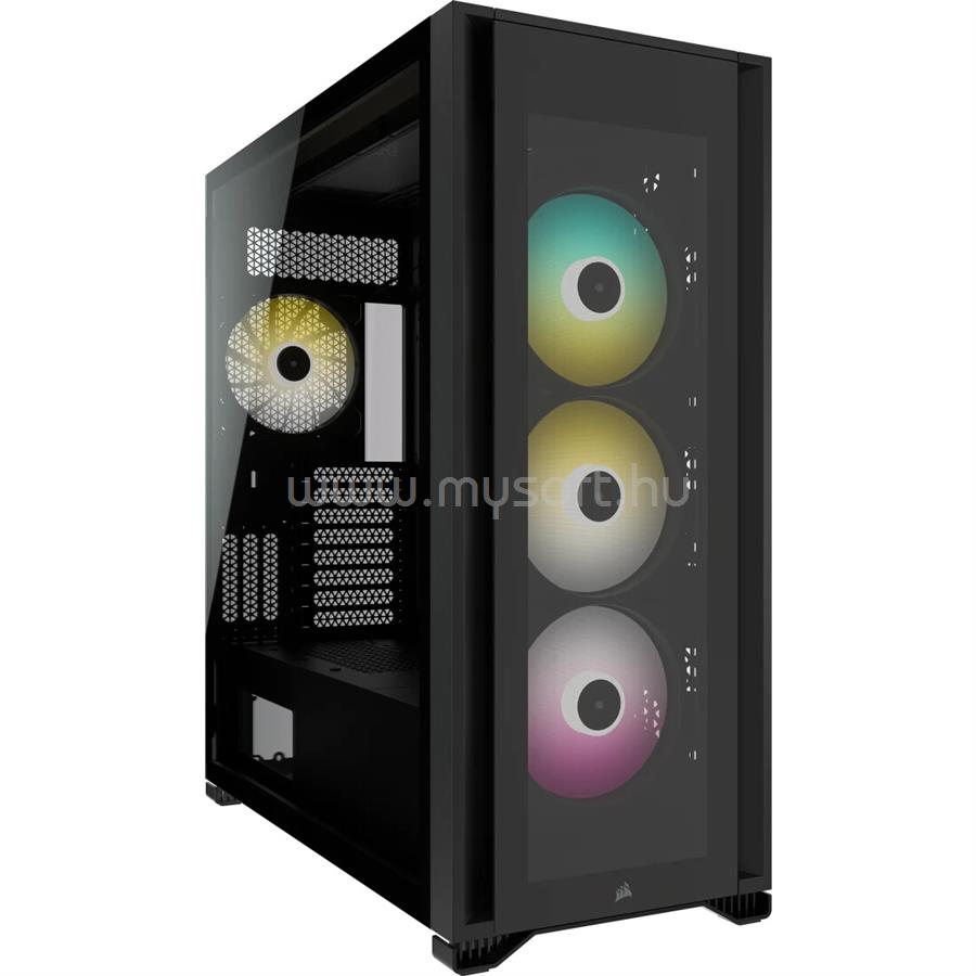 CORSAIR iCUE 7000X RGB Tempered Glass Full Tower Smart Case, Black