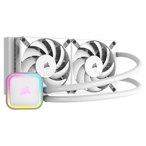 CORSAIR iCUE H100i RGB ELITE Liquid CPU Cooler (fehér)