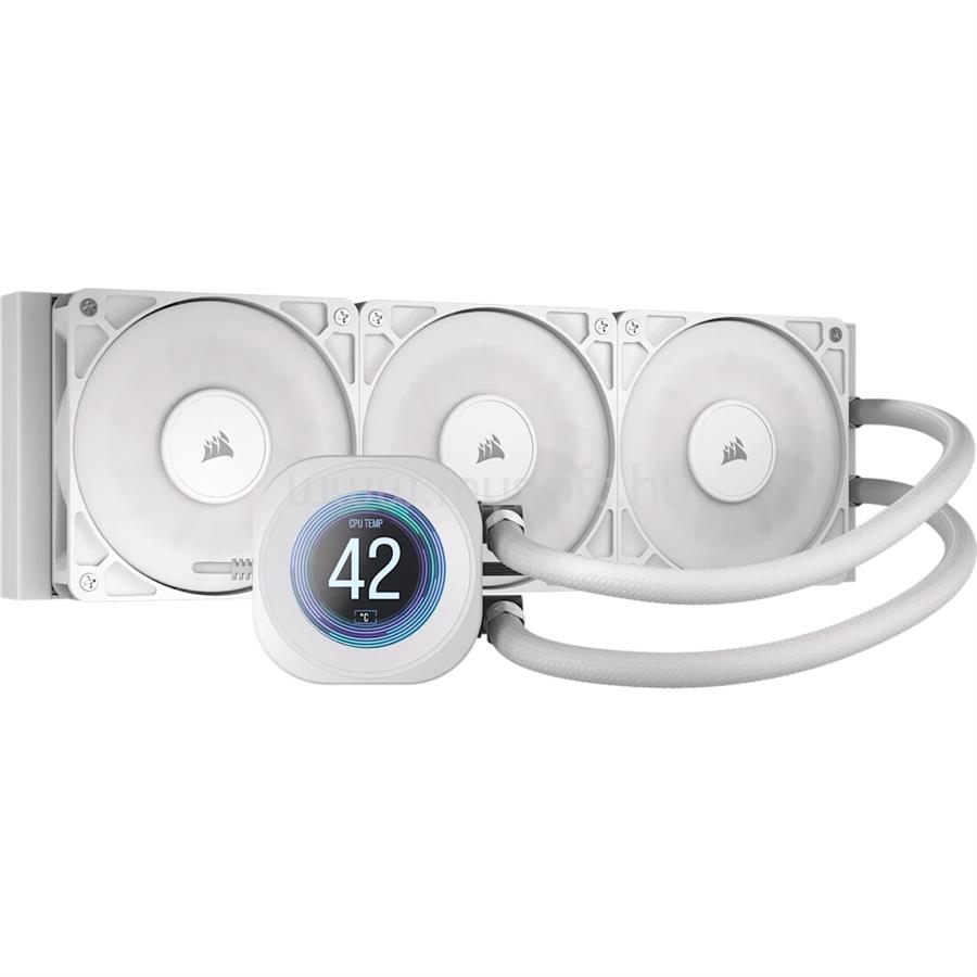 CORSAIR NAUTILUS 360 LCD White, 360mm Radiator, Liquid CPU Cooler