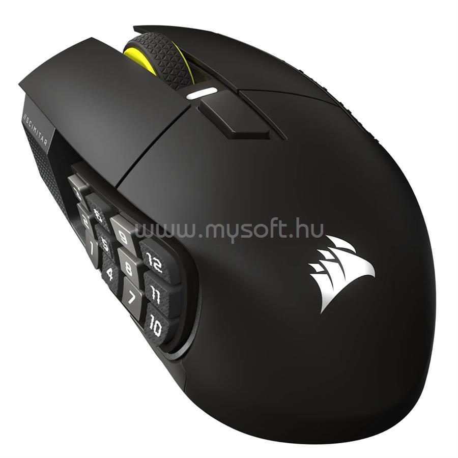 CORSAIR SCIMITAR ELITE WIRELESS SE MMO vezeték nélküli gamer egér (gun metal)
