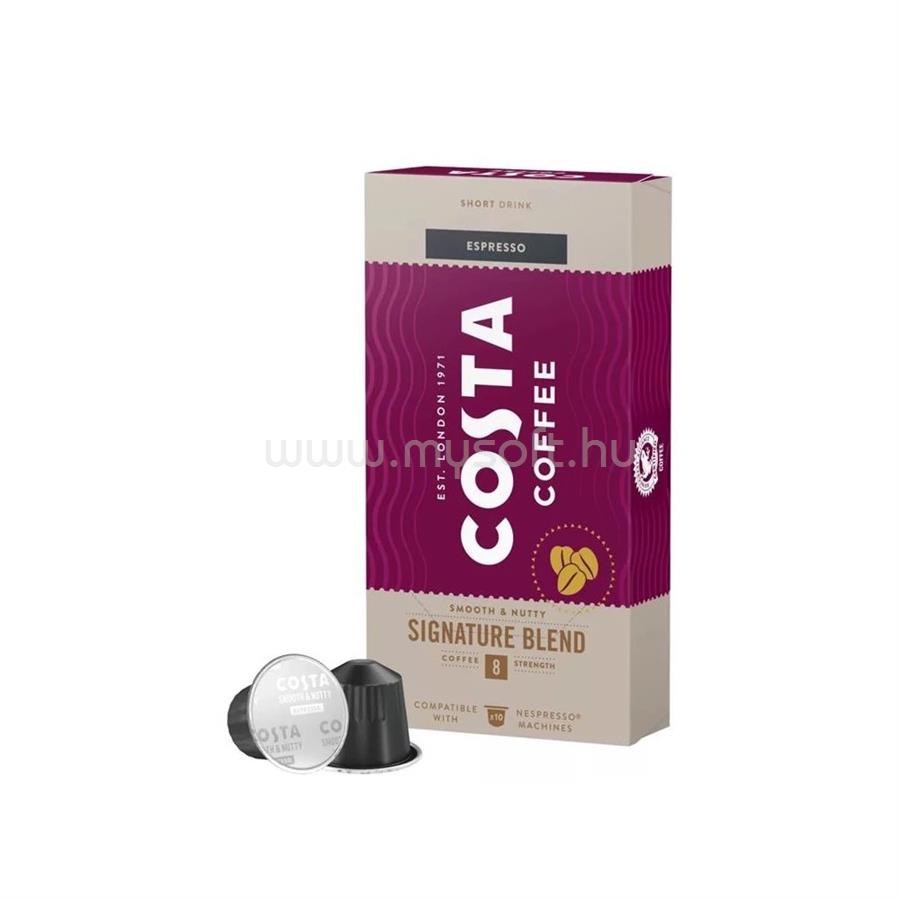 COSTA COFFEE Kávékapszula, Nespresso kompatibilis The Bright Latin Blend Espresso,10db kapszula