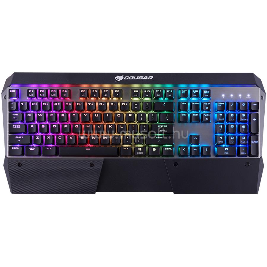 COUGAR | ATTACK X3 RGB Speedy Mechanical Gaming Keyboard | Cherry MX Silver Switch (HU LAYOUT)