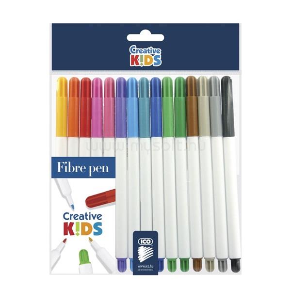 CREATIVE KIDS ICO Rainbow 15db-os vegyes színű rostirón készlet