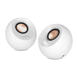 CREATIVE Pebble Pro hangszóró - USB-C, Bluetooth, fehér 51MF1710AA003 small