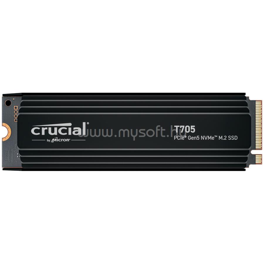 CRUCIAL T705 2TB PCIe Gen5 NVMe M.2 SSD with heatsink