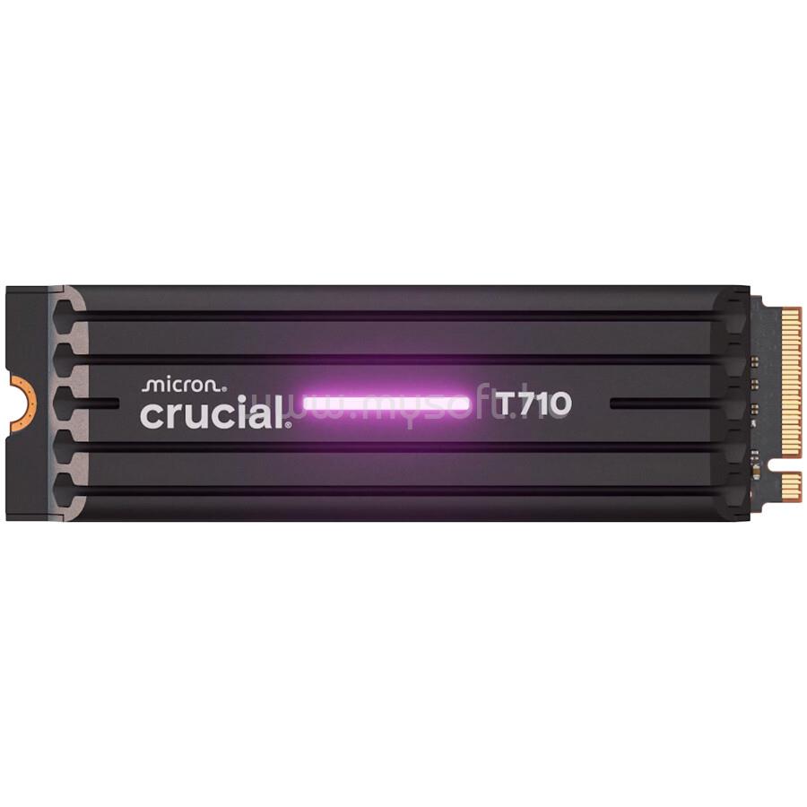 CRUCIAL T710 2TB PCIe Gen5 NVMe M.2 2280 SSD up to 14500 MB/s read and 13800 MB/s write, with heatsink