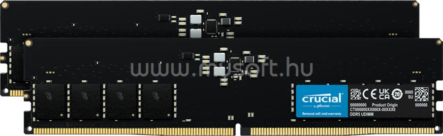 CRUCIAL-MICRON UDIMM memória 2X32GB DDR5 4800MHz CL40