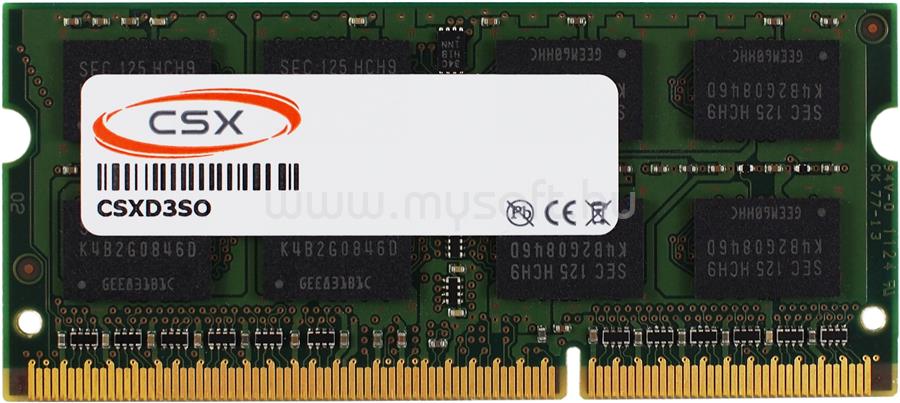 CSX SODIMM memória 8GB DDR3 1600MHz CL11