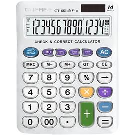 CTIFREE CTIFREE CT-8814NV-W fehér színű számológép, 155x203mm, 14 számjegy, dual power CT-8814NV-W small