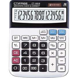 CTIFREE CTIFREE CT-9816 számológép, 156x198mm, 16 számjegy, dual power CT-9816 small