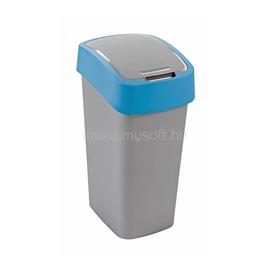 CURVER Szemetes kuka billenő fedéllel műanyag 45 literes ezüst-kék CURVER_50286 small