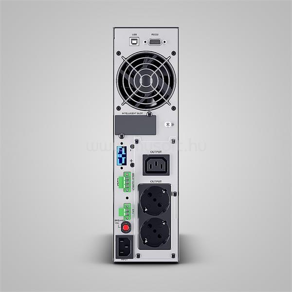 CYBERPOWER Online S ECO ups, 1000VA 900W, 2xSCHUKO 1xIEC C13, online, tiszta szinuszos, aktív PFC, torony