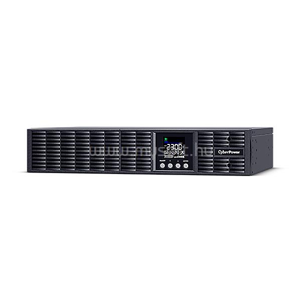 CYBERPOWER UPS, 2000VA/1800W, 8xC13, színes LCD, szünetmentes tápegység, tiszta színuszos, online kettős konverzió, rack/tower