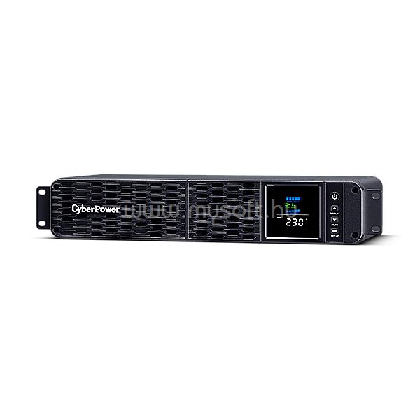 CYBERPOWER UPS 8xIEC C13 ,1xUSB 1600VA 1000W Aktív PFC, színuszus szünetmentes,tápegység LINE-INTERAKTÍV, AVR, színes LCD, rack