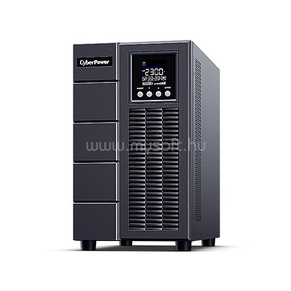 CYBERPOWER UPS OLS3000EA-DE MainStream OnLine torony, 3000VA, 4x SCHUKO szünetmentes tápegység kettős konverziós