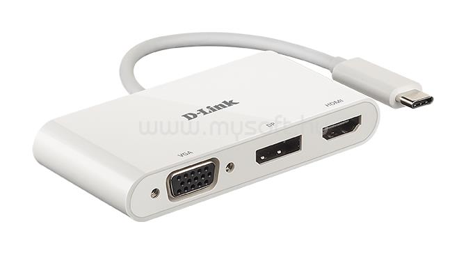 D-LINK DUB-V310 3-in-1 USB-C to HDMI/VGA/DisplayPort Adapter