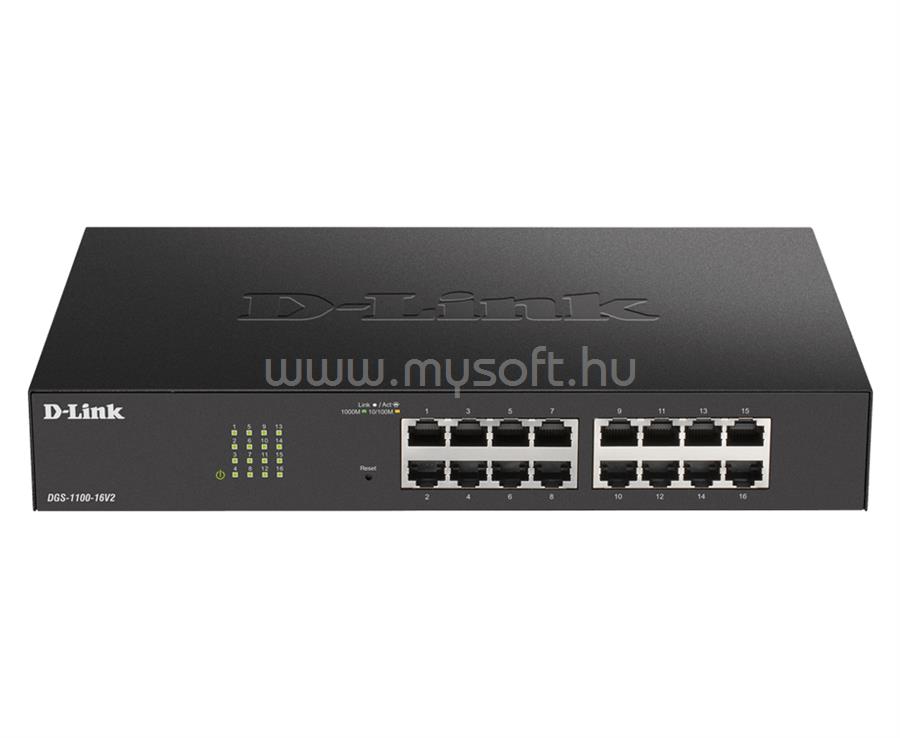 D-LINK DGS-1100-16V2/E 16-port 10/100/1000 Smart Switch