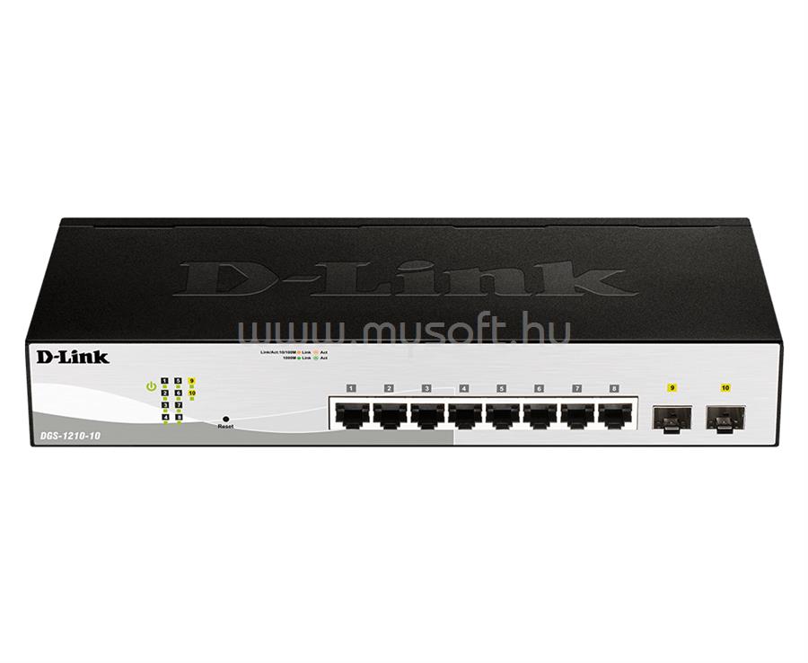 D-LINK DGS-1210-10/E 10-Port Gigabit Smart Switch with 2 SFP ports