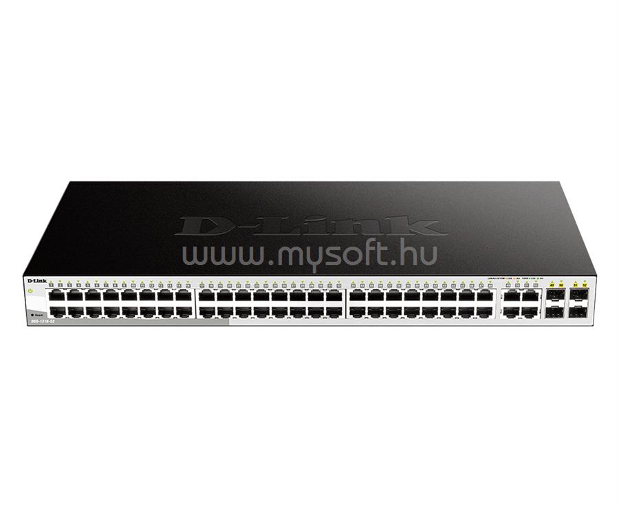 D-LINK DGS-1210-52 52-Port Gigabit Smart+ Switch including 4 SFP ports (smart fan)