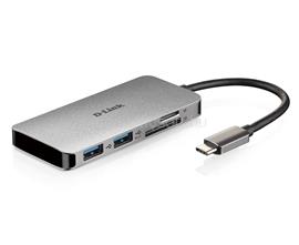 D-LINK DUB-M610 6-in-1 USB-C Hub with HDMI/Card Reader/Power Delivery DUB-M610 small