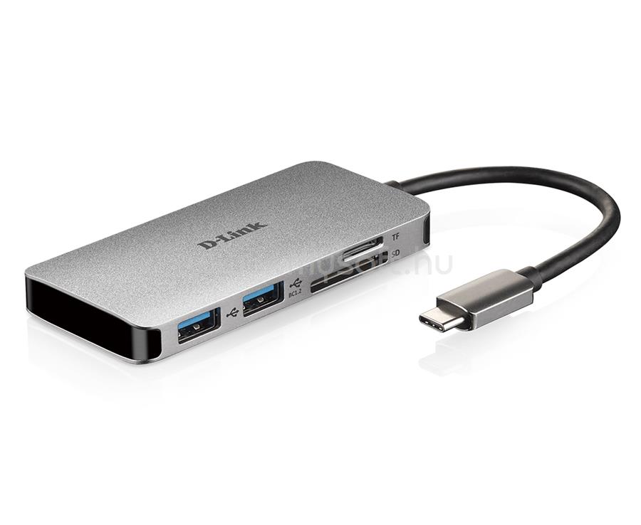 D-LINK DUB-M610 6-in-1 USB-C Hub with HDMI/Card Reader/Power Delivery