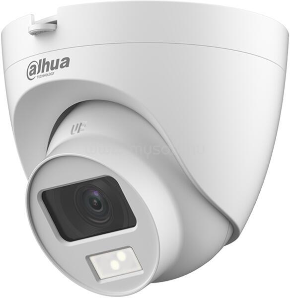 DAHUA Analóg turretkamera - HAC-HDW1200T-IL-A (SmartColor, 2MP, 2,8mm, kültéri, IR20m+LED20m, IP67, mikrofon, 12VDC)