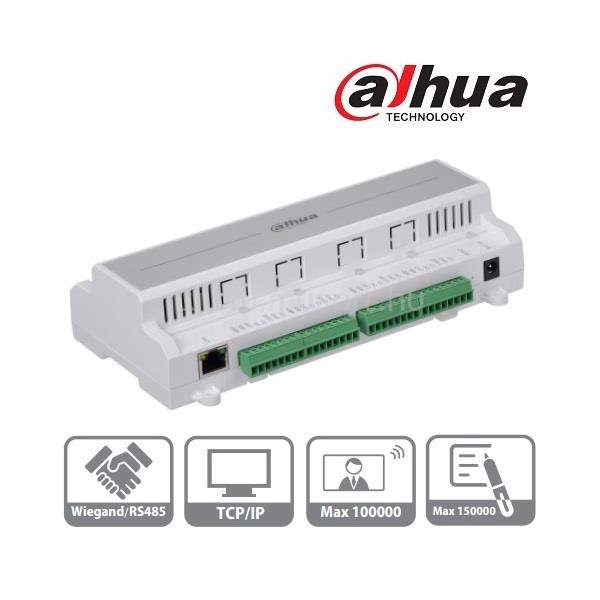 DAHUA beléptető rendszer központ - ASC1202B-D (4 olvasó bemenet (2 ajtó 2 irány) , I/O, RS-485/Wiegand/RJ45)