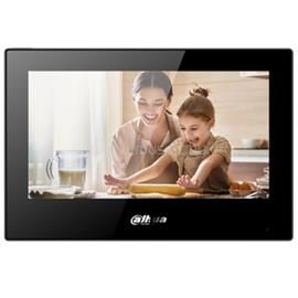 DAHUA IP video kaputelefon - VTH5321GB-W (beltéri egység, 7" touch screen, 2 ajtó vezérlés, SD, I/O, PoE, wifi, fekete) VTH5321GB-W small