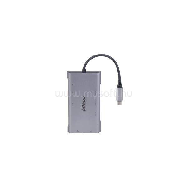 DAHUA Kábel Átalakító - TC39 (USB-C - HDMI 4K@30Hz + VGA FHD@30Hz + 3xUSB3.0 + RJ45 Gigabit + SD + PD)