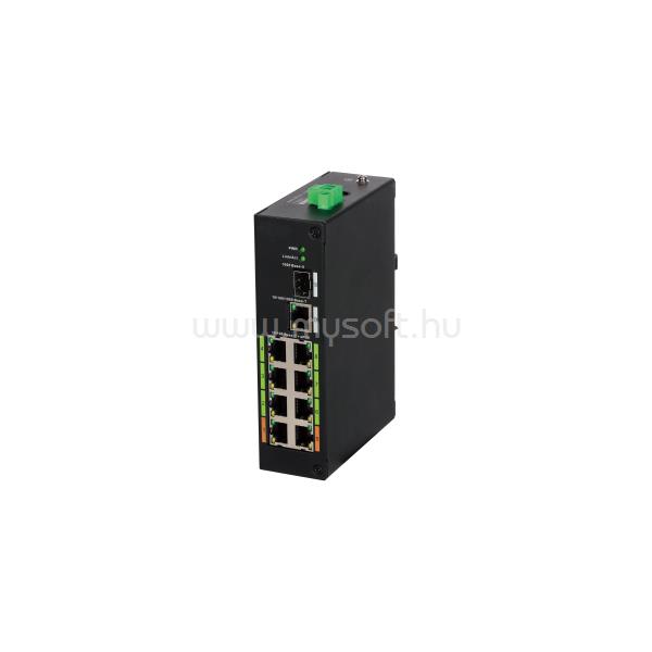 DAHUA Menedzselhető PoE switch - LR2110-8ET-120 (8x 100Mbps; 8 port Poe;  2x SFP, 120W)