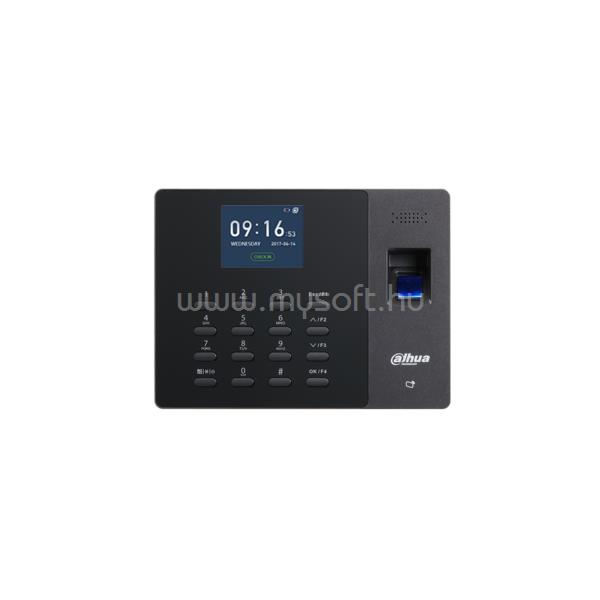 DAHUA munkaidő nyilvántartó - ASA1222G-D (2,4" TFT kijelző, ujjlenyomatolvasó/PIN kód/125KHz, USB exp/imp, ID card)