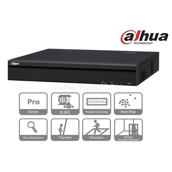 DAHUA NVR Rögzítő - NVR5432-4KS2 (32 csatorna, H265, 320Mbps rögzítési sávszélesség, HDMI+VGA, 3xUSB, 4x Sata, I/O)