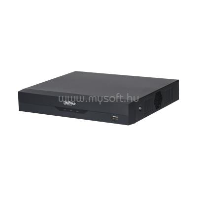 DAHUA NVR4108HS-EI NVR rögzítő (8 csatorna, 16MP, H265+, 80Mbps rögzítési sávszélesség, HDMI+VGA, 2xUSB, 1x Sata, AI)